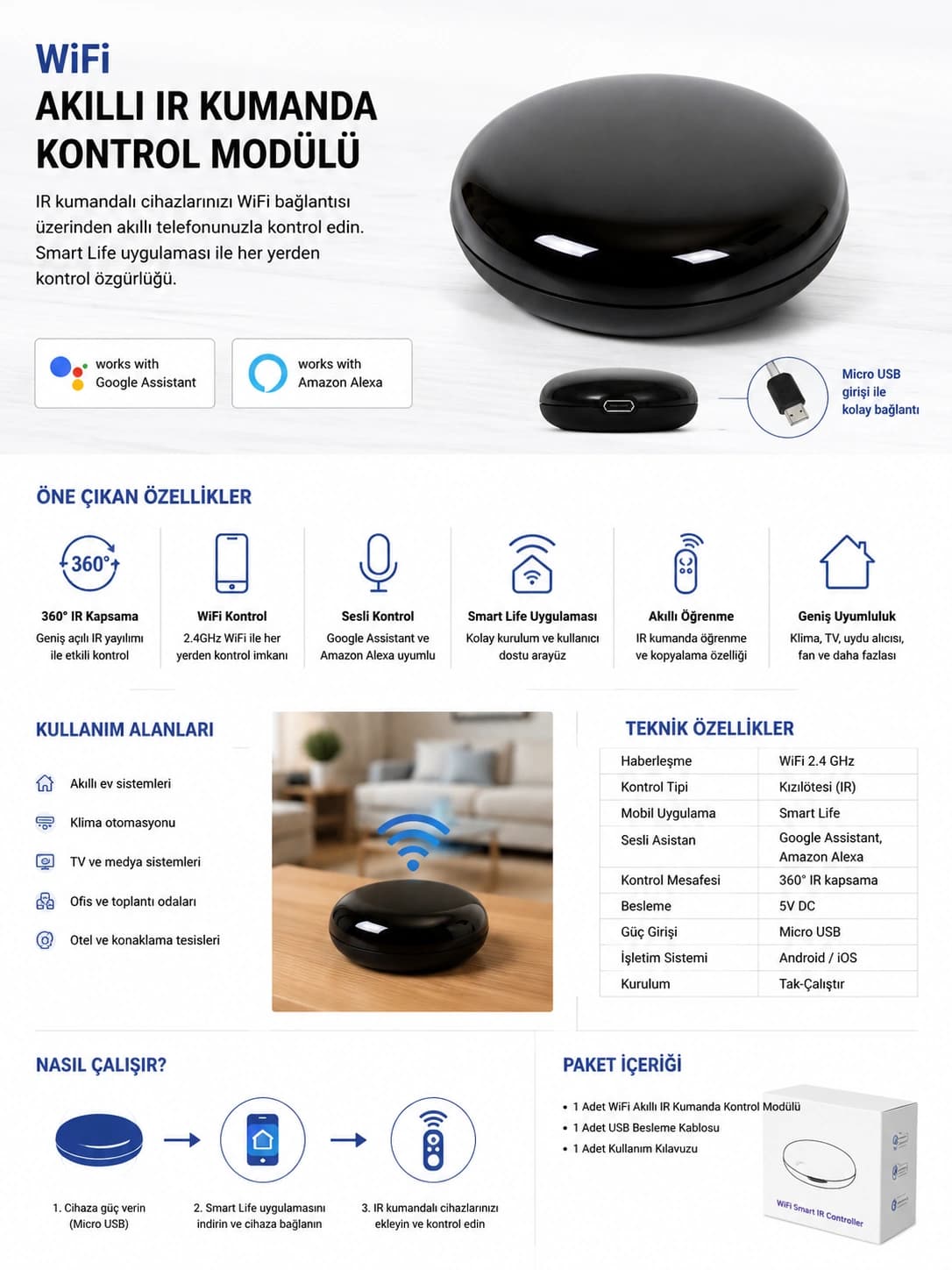 WiFi IR Akıllı Kumanda
